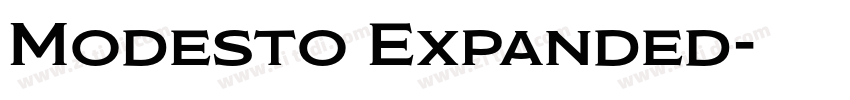 Modesto Expanded字体转换